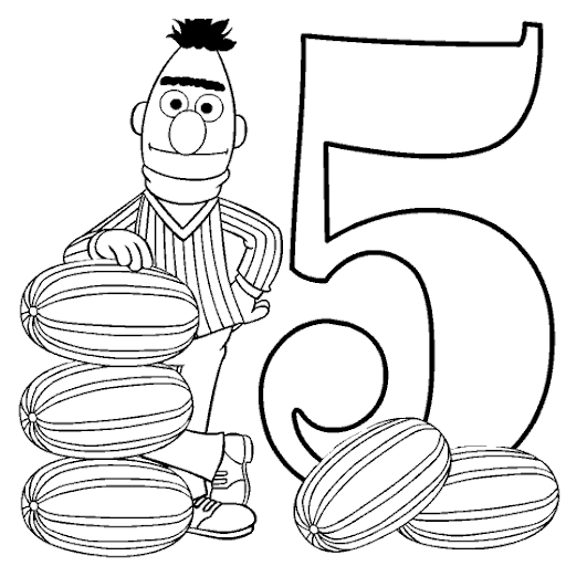 numero-colorear-plaza-sesamo-5 ...