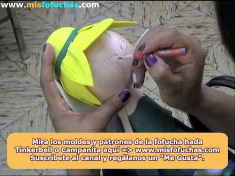Como pintar los ojos de una fofucha Tinkerbell o hada Campanita ... Como pintar los ojos de una fofucha Tinkerbell o hada Campanita ...