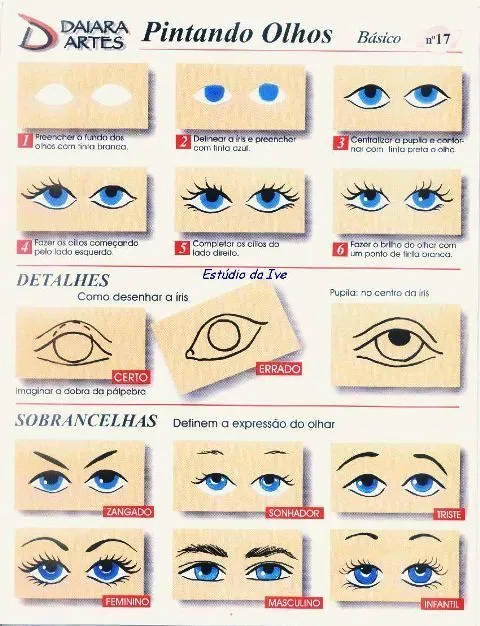 COMO PINTAR OLHOS - TEREPINTURA - Álbumes web de Picasa | fofuchas ...