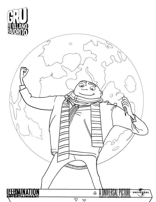 para pintar online - Dibujos para colorear GRU MI VILLANO FAVORITO
