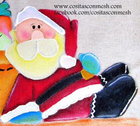 Cómo pintar a santa en Tela - Paperblog