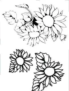 Dibujos flores para pintar en tela - Imagui