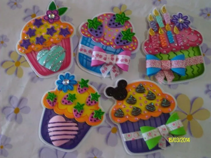 Ponquesitos de foami - Imagui