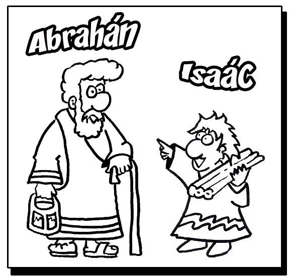 Pinto Dibujos: Abraham e Isaac para colorear Pinto Dibujos: Abraham e Isaac para colorear
