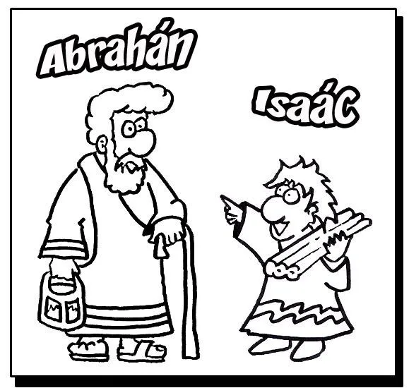 Pinto Dibujos: Abraham e Isaac para colorear Pinto Dibujos: Abraham e Isaac para colorear