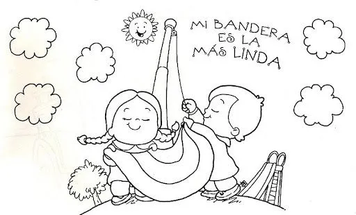 Pinto Dibujos: Amor a la bandera para colorear Pinto Dibujos: Amor a la bandera para colorear