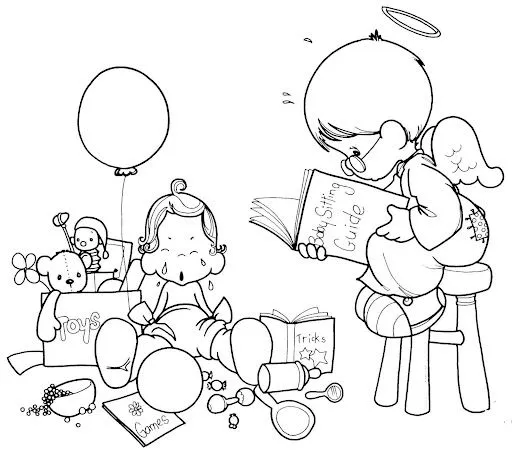 Pinto Dibujos: Angel de la guarda para colorear Pinto Dibujos: Angel de la guarda para colorear