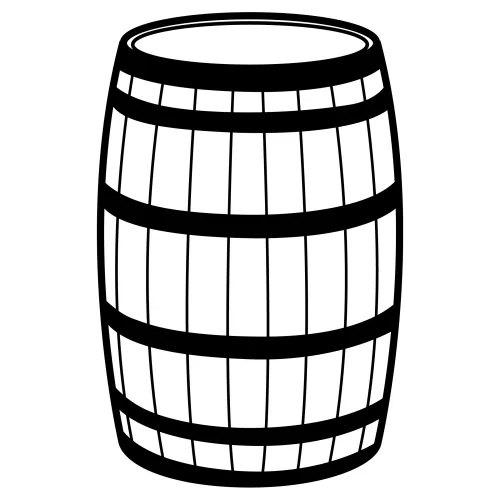 Pinto Dibujos: Barril para colorear