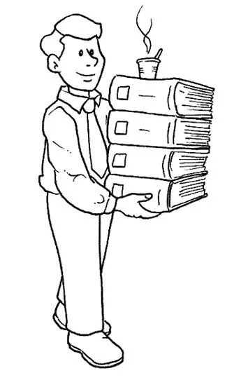 Pinto Dibujos: Bibliotecario para colorear