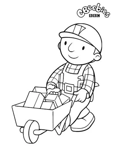Pinto Dibujos: Bob el constructor para colorear Pinto Dibujos: Bob el constructor para colorear