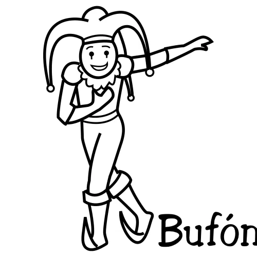 Pinto Dibujos: Bufón para pintar