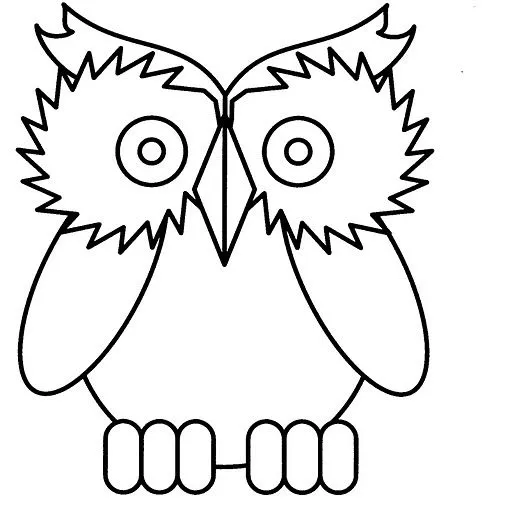 Pinto Dibujos: Búhos para colorear