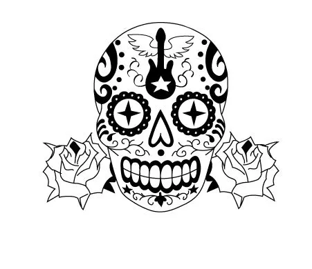 Calaveras para dibujar con fuego - Imagui