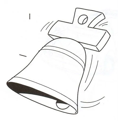 Pinto Dibujos: Campana sonando para colorear Pinto Dibujos: Campana sonando para colorear