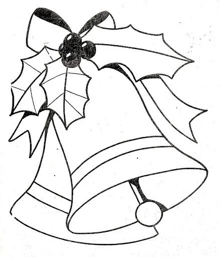 Pinto Dibujos: Campanas navideñas para colorear Pinto Dibujos: Campanas navideñas para colorear