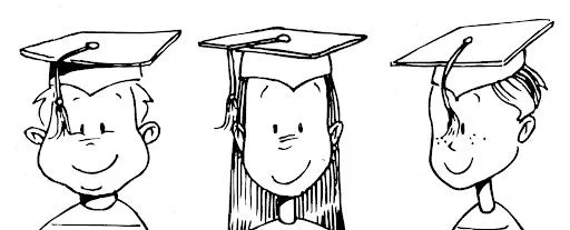 Pinto Dibujos: Caras de graduados para colorear Pinto Dibujos: Caras de graduados para colorear