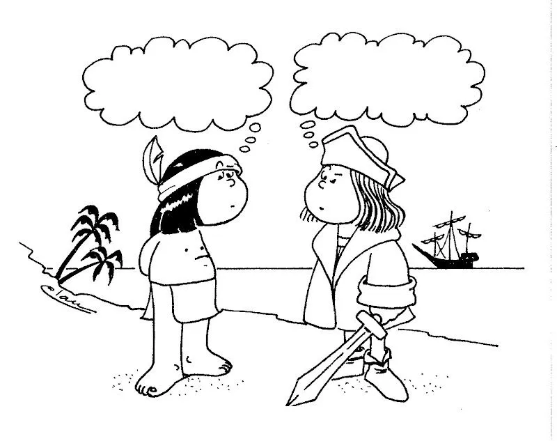 Pinto Dibujos: Caricatura de Cristóbal Colón para colorear Pinto Dibujos: Caricatura de Cristóbal Colón para colorear