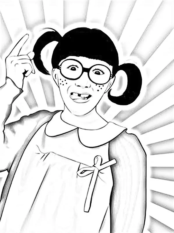 為孩子們的著色頁: Chilindrina Coloring Pages