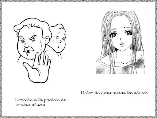 Pinto Dibujos: Derecho a la protección contra abusos para colorear Pinto Dibujos: Derecho a la protección contra abusos para colorear