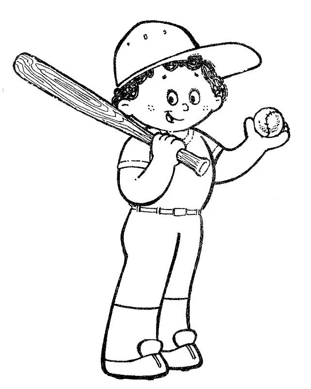 Pinto Dibujos: Dibujo de Beisbol para colorear