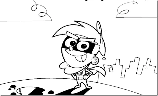 Pinto Dibujos: Dibujos para colorear de los padrinos mágicos Pinto Dibujos: Dibujos para colorear de los padrinos mágicos