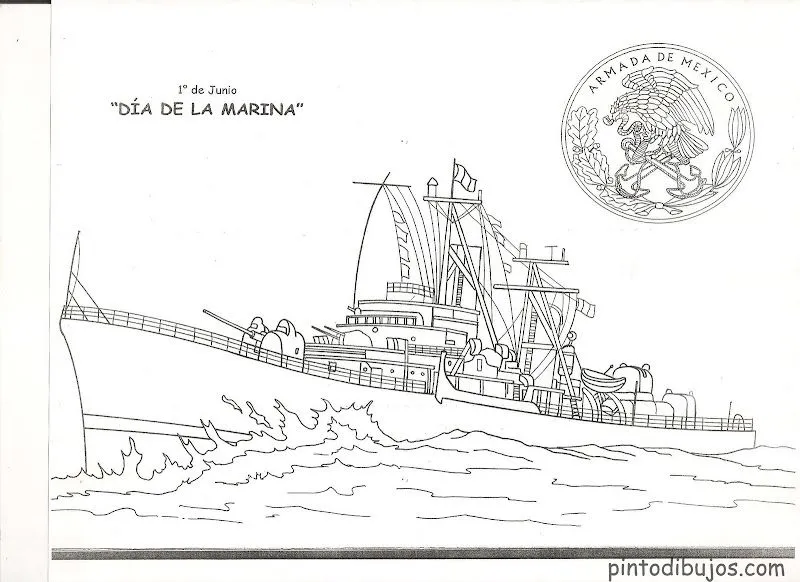 Pinto Dibujos: Dibujos del dia de la marina para colorear Pinto Dibujos: Dibujos del dia de la marina para colorear