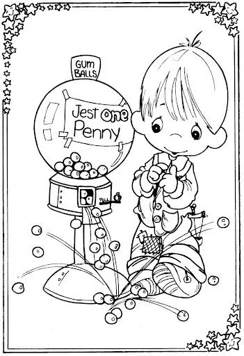 imagen de los precious moments para pintar, espero que les agrade y ... imagen de los precious moments para pintar, espero que les agrade y ...