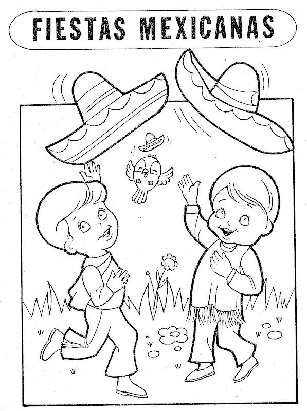 Free coloring pages of mes de mexico