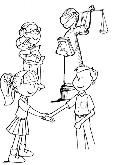 Pinto Dibujos: Formación cívica y ética para colorear Pinto Dibujos: Formación cívica y ética para colorear