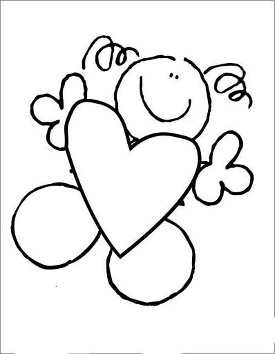 Pinto Dibujos: Fulanitos día del amor para colorear Pinto Dibujos: Fulanitos día del amor para colorear