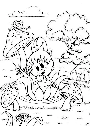 Pinto Dibujos: Hongos para colorear