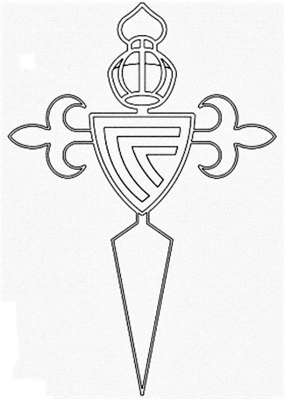 Pinto Dibujos: Imágenes del escudo del club celta para colorear Pinto Dibujos: Imágenes del escudo del club celta para colorear