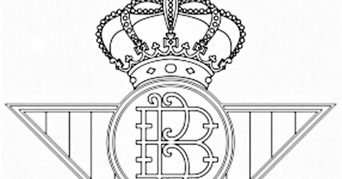 Pinto Dibujos: Imágenes del escudo del Real Betis para colorear Pinto Dibujos: Imágenes del escudo del Real Betis para colorear