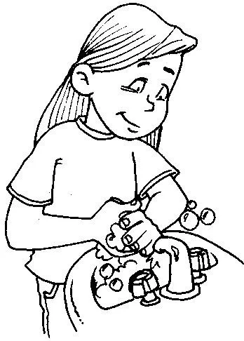 Pinto Dibujos: Imágenes de higiene para colorear y pintar