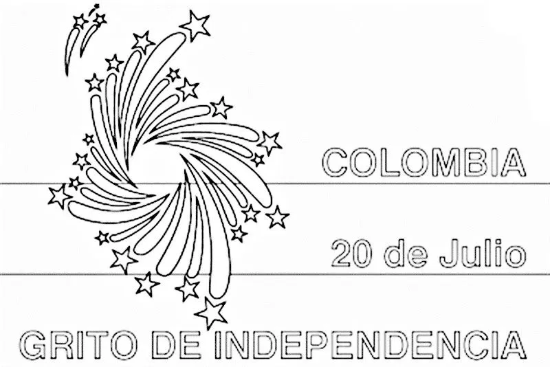 Pinto Dibujos: Día de la independencia de Colombia para colorear ... Pinto Dibujos: Día de la independencia de Colombia para colorear ...