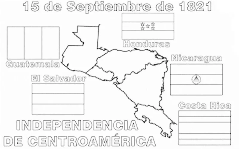 Centroamerica para colorear - Imagui