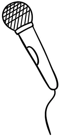 Pinto Dibujos: Microfono para colorear