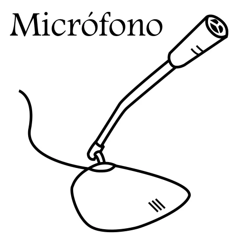 Pinto Dibujos: Micrófono de computadora para colorear Pinto Dibujos: Micrófono de computadora para colorear