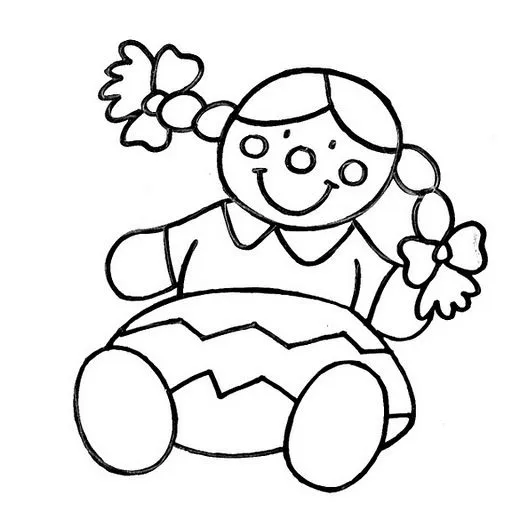 Free coloring pages of muÑecas para colorear