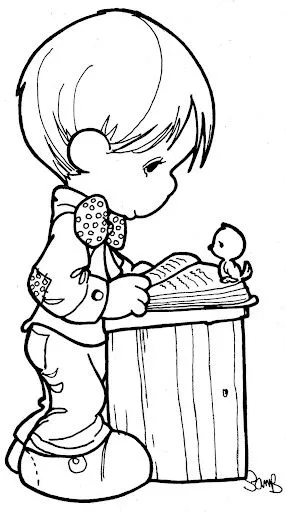Caricatura de niño estudiando - Imagui
