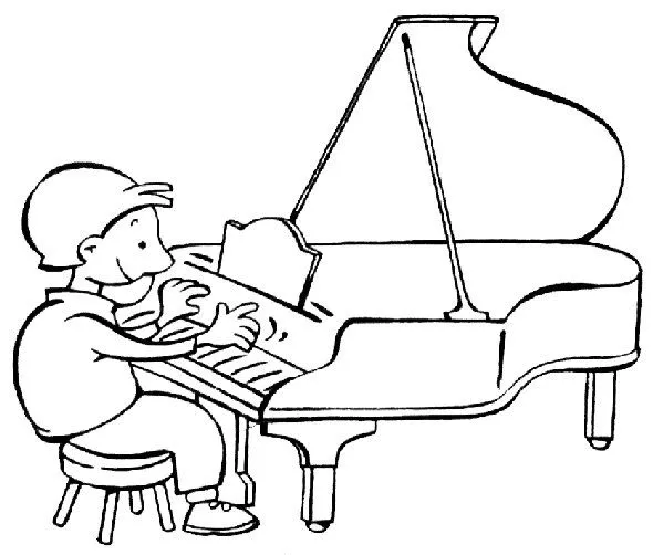 Imágenes de niños tocando instrumentos musicales para colorear ... Imágenes de niños tocando instrumentos musicales para colorear ...