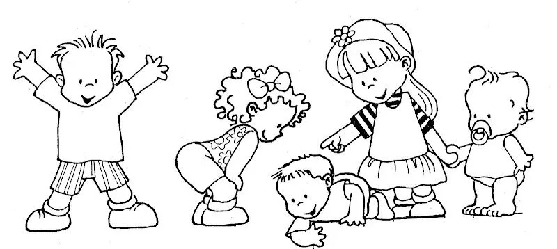 Pinto Dibujos: Niños jugando al voto para colorear Pinto Dibujos: Niños jugando al voto para colorear