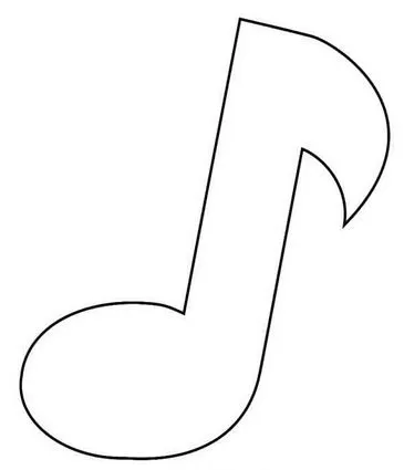 Pinto Dibujos: Nota musical para colorear