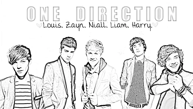 Pinto Dibujos: One Direction imagenes para colorear, pintar e imprimir Pinto Dibujos: One Direction imagenes para colorear, pintar e imprimir