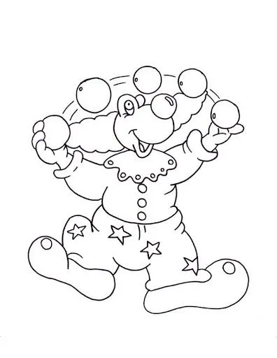 Pinto Dibujos: Perrito payaso para colorear Pinto Dibujos: Perrito payaso para colorear