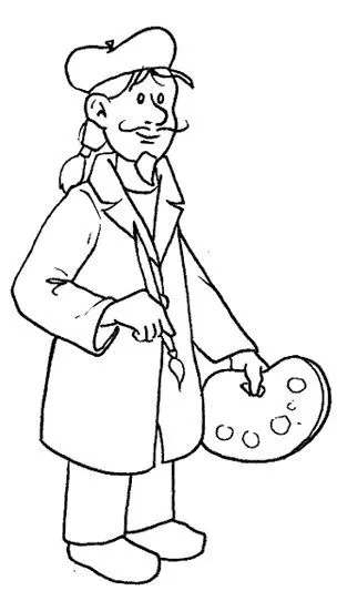 Pinto Dibujos: Pintores para colorear