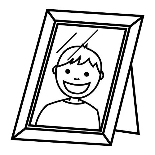 Pinto Dibujos: Portaretratos para colorear