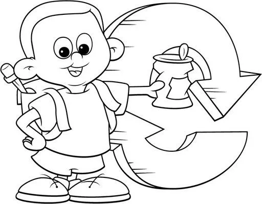 Pinto Dibujos: Reciclar para colorear