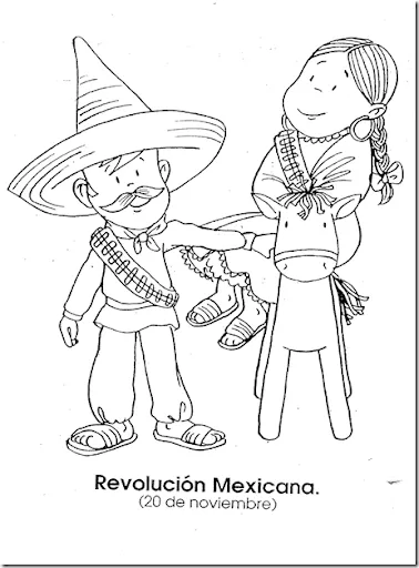 Pinto Dibujos: Revolución mexicana – Adelita y revolucionario para ...