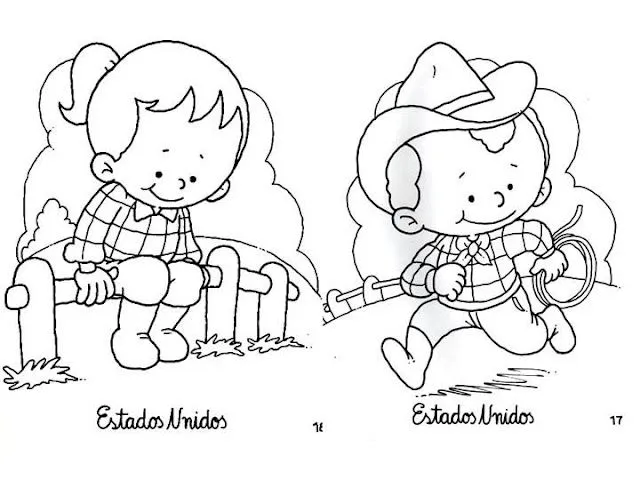 Pinto Dibujos: Vestuario típico de Estados Unidos de América para ...